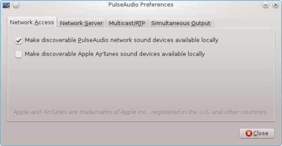 Use paprefs to make remote sound devices available locally.